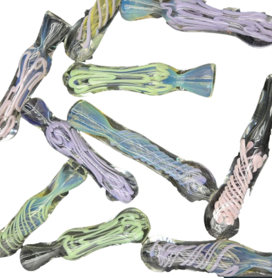 3" FUMED SLIME CHILLUMS -ASSORTED
