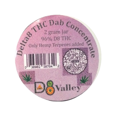 DELTA 8 THC DAB CONCENTRATE 2 GRAM JAR