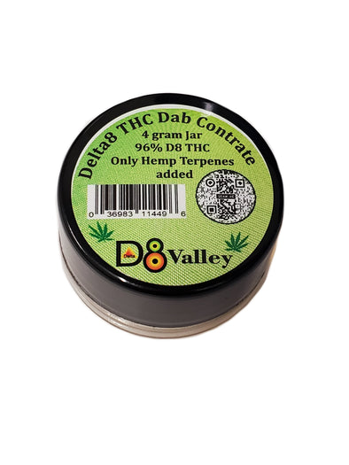 D8 VALLEY THC DAB CONCENTRATE 4G