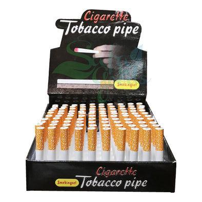 CIGARETTE STYLE 3" ONE HITTER 100 PK RETAIL DISPLAY