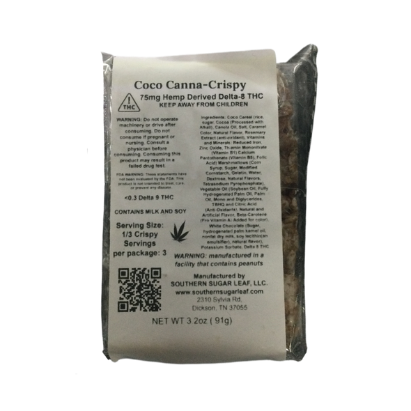 SOUTHERN SUGAR LEAF CANNA-CRISPY 75MG DELTA 8