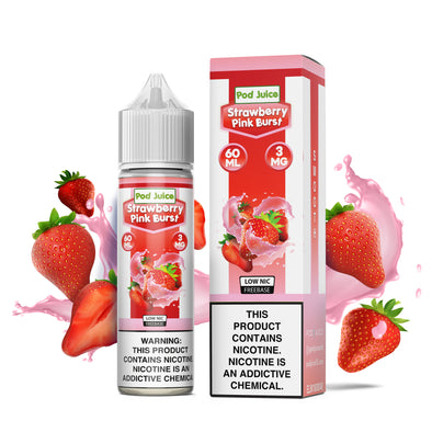 POD JUCE 55 STRAWBERRY PINK BURST 60ML