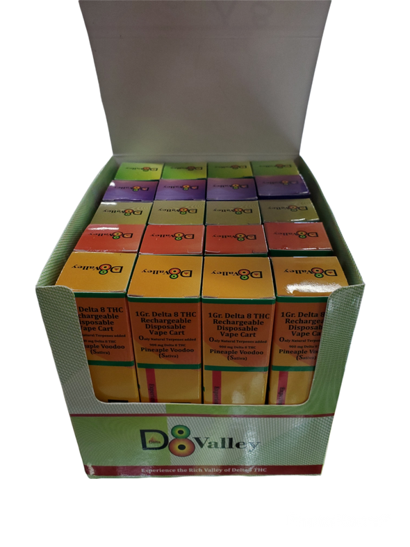 D8 VALLEY 1G RECHARGEABLE DISPOSABLE 900MG DELTA 8 THC